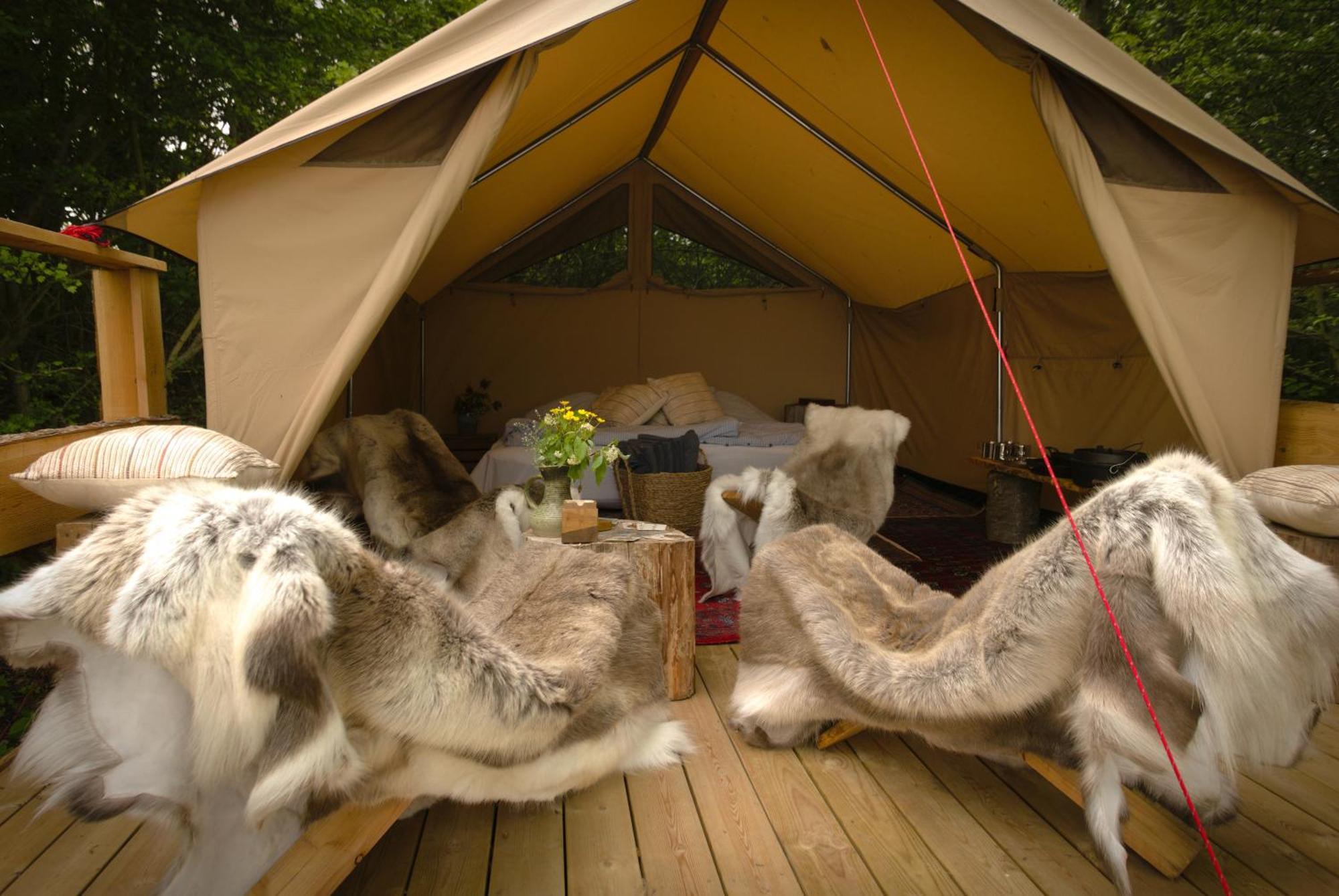 Naturlig Pa Korsgarden Glamping Nysted Buitenkant foto