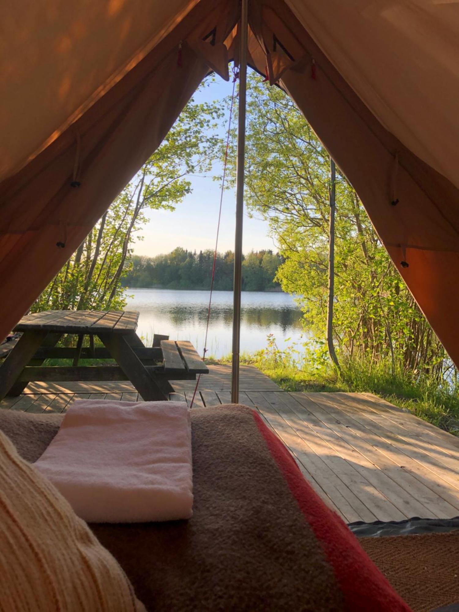 Naturlig Pa Korsgarden Glamping Nysted Buitenkant foto