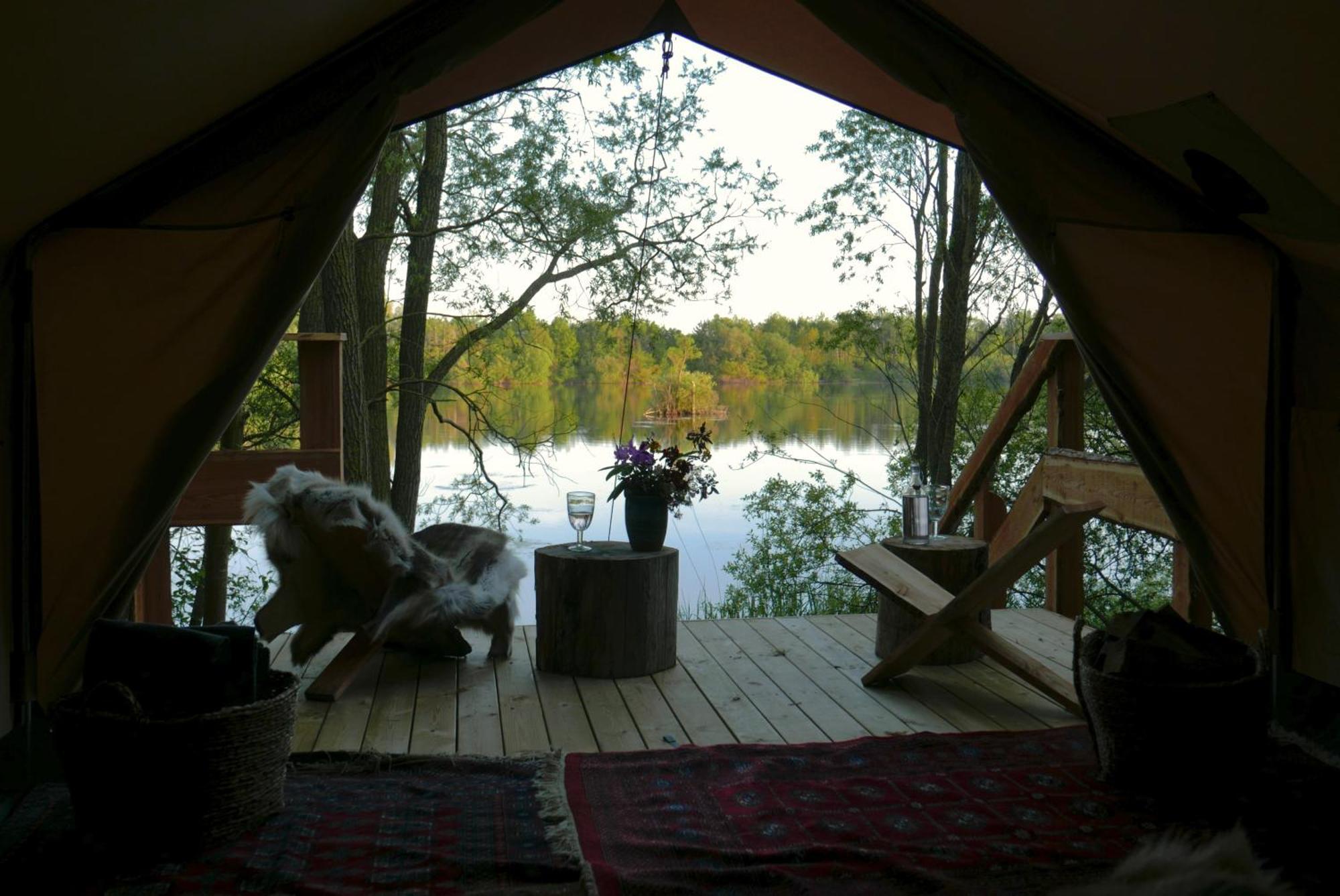 Naturlig Pa Korsgarden Glamping Nysted Buitenkant foto