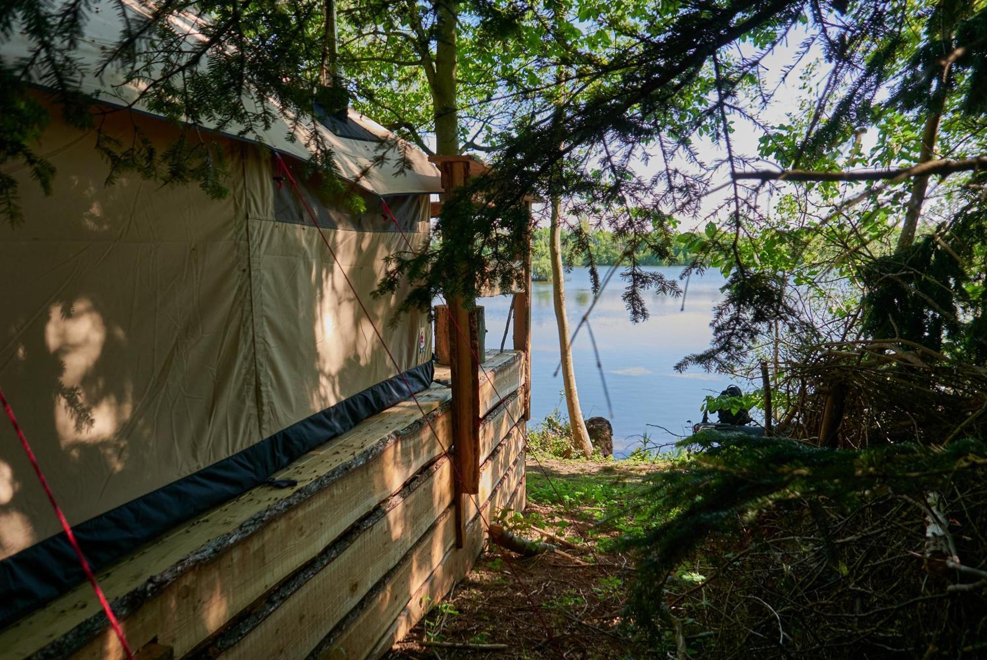 Naturlig Pa Korsgarden Glamping Nysted Buitenkant foto